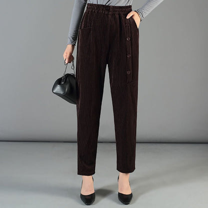 Buy 2 Free Shipping-Women’S Warm Corduroy High Waist Pants