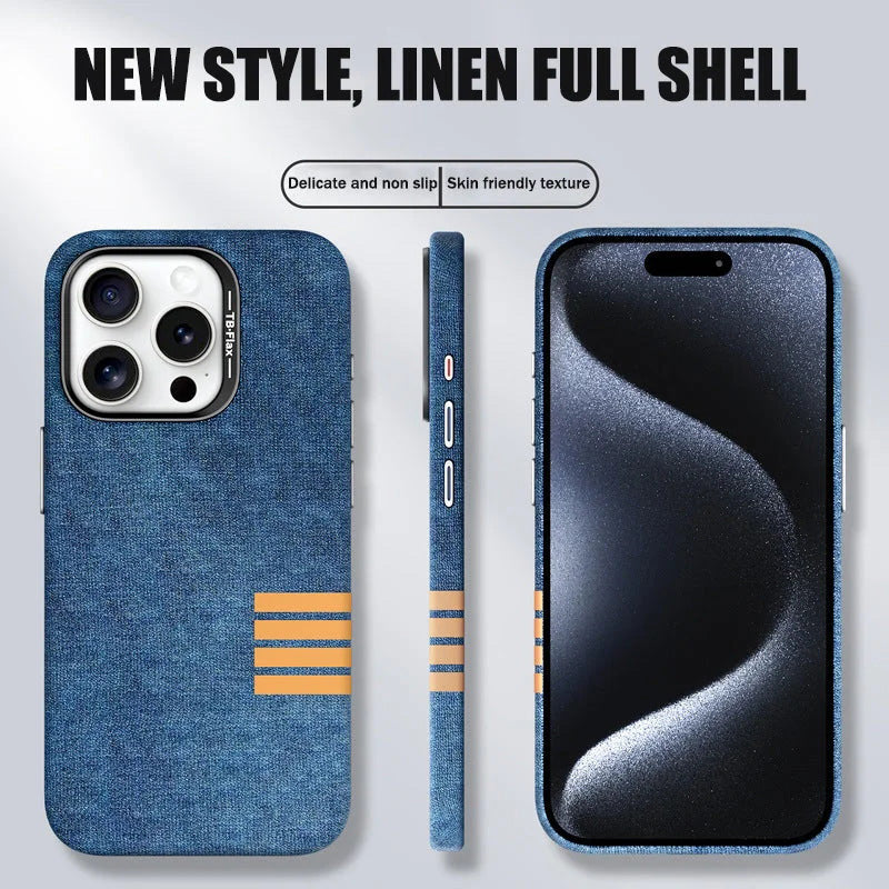 New Style Linen Texture Phone Case (For iPhone Series)