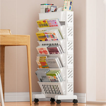 Simple Movable Book Shelf on Wheels