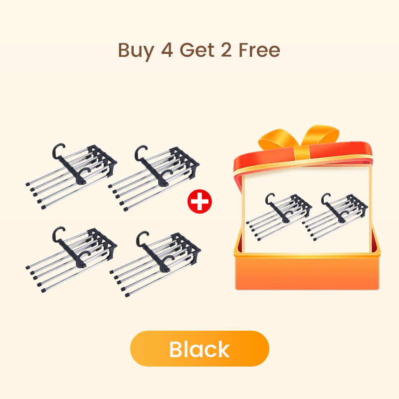 🔥Buy More Save More🔥Household Multifunctional Telescopic Folding Multi-layer Pants Storage Rack