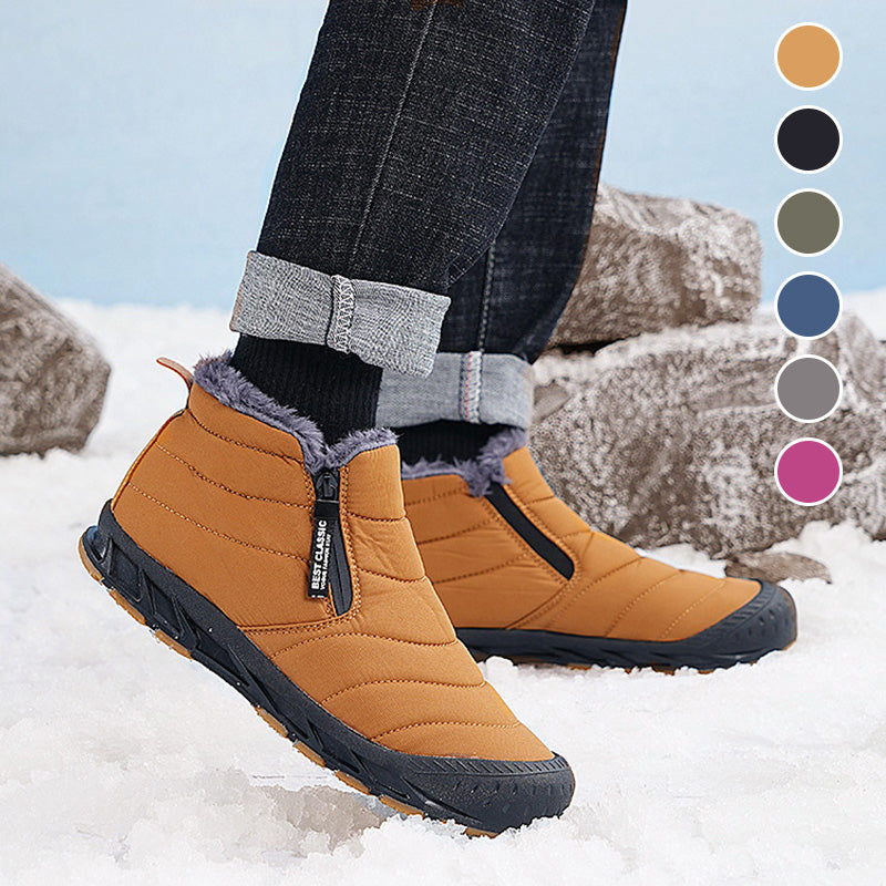 Winter Warm Faux Fur Lined Waterproof Outdoor Snow Boots