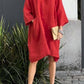 💝Casual Solid Color Cotton Linen Dress