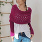 🔥Women’s Knitted Cut-Out Shawl Poncho Wrap