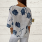 Printed V-neck Tunic Top