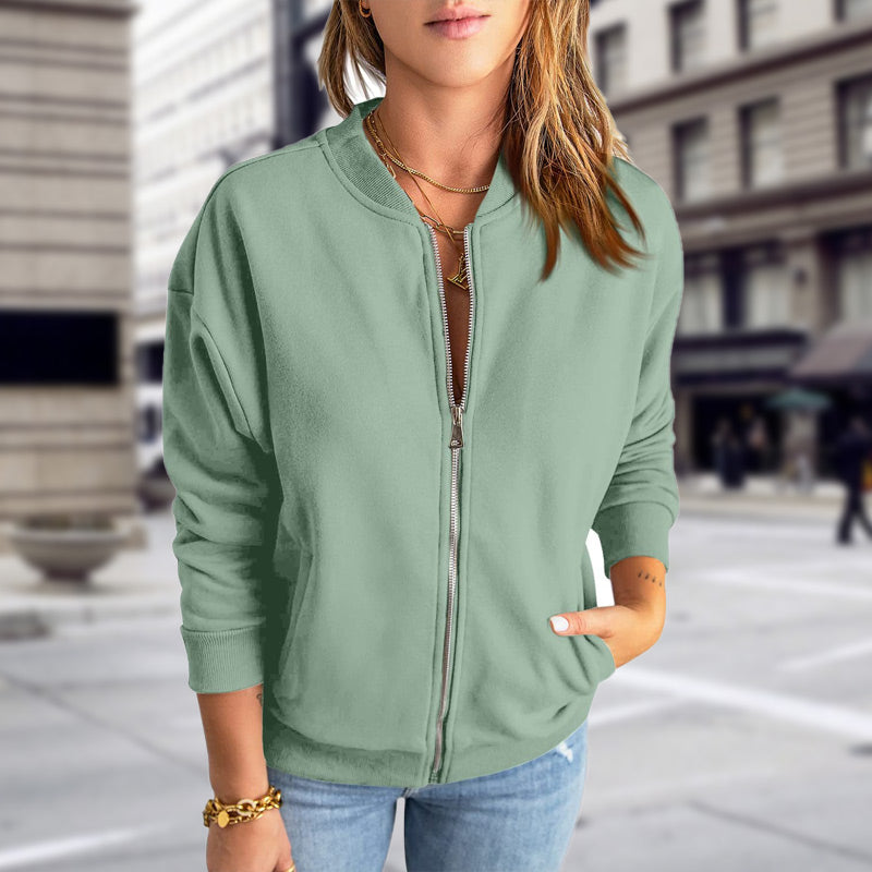 Women's Casual Zippered Jacket