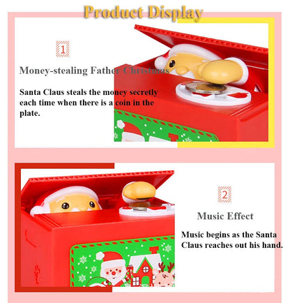 Funny Cute Singing Santa Saving Money Box