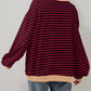 Women's Oversized Striped Long Sleeve Pullover