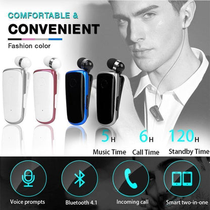 ✨ Halloween Hot Sale（ 50%OFF）Collar-clip Bluetooth Headset