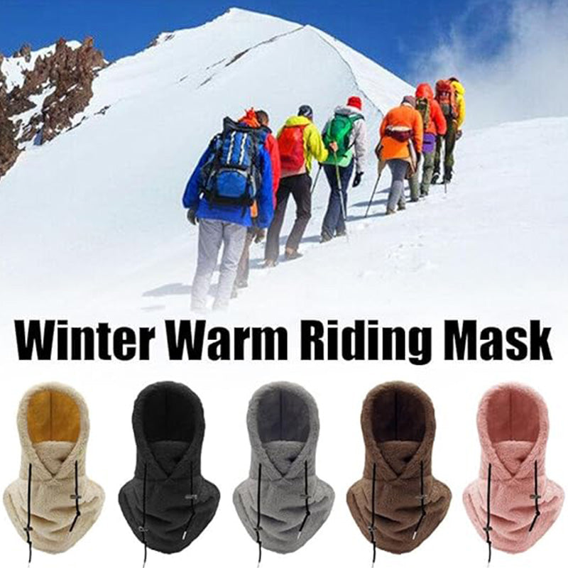 🔥Early Winter Discount-⏰Unisex Warm Ski Hooded Scarf ☃️☃️