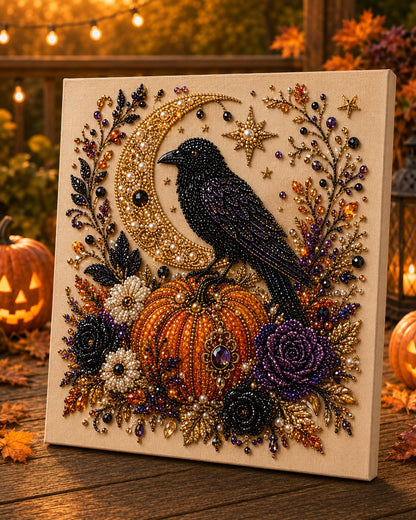💎 Halloween Pearl Art DIY Kit – Turn Tiny Pearls into Spooky-Cute Magic 🎃✨