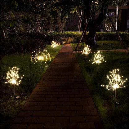 Waterproof Solar Fireworks Lamp