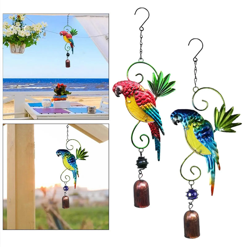 Parrot Wind Chime Hanging Decor