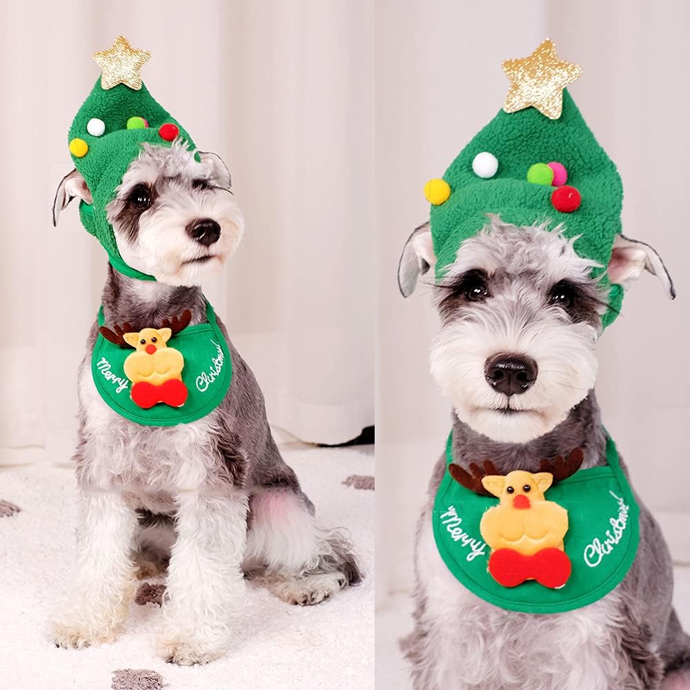 🎄Adorable Christmas Tree Pom-Pom Hat🎅