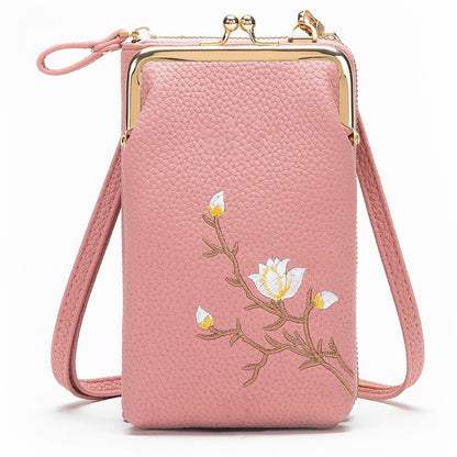 🔥Women Sling Cross-Body Wallet with Mobile Cell Phone Holder