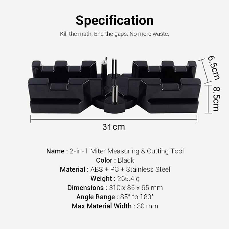 👨‍🔧📐2-in-1 Measuring and Miter Saw Tool