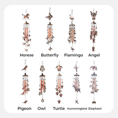 Pure Hand-made Copper Horse Wind Chimes