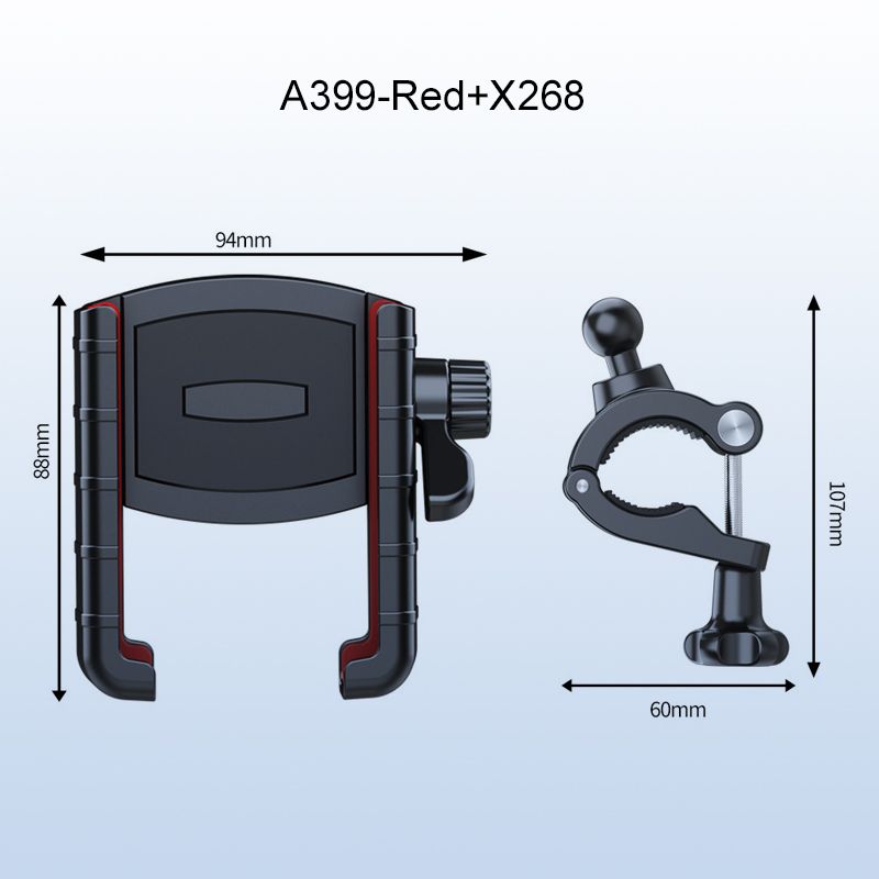 Shock-proof Bike Phone Mount Holder with Knob Locking