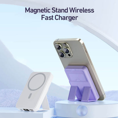 22.5W 10000mAh Magnetic Wireless Charging Mobile Power with Stand