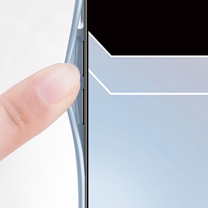 Glass Silicone Shockproof Phone Case for iPhone