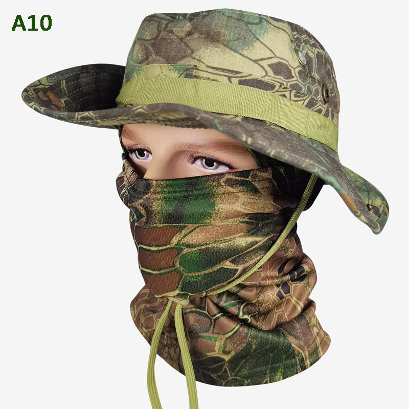 2-in-1 Camouflage Fishing Hat and Mask Neck Wrap