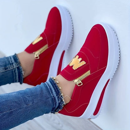👍Women's Casual Platform Slip-on Sneakers👞