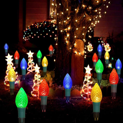 Solar Powered Christmas Lights 5-Pack Set