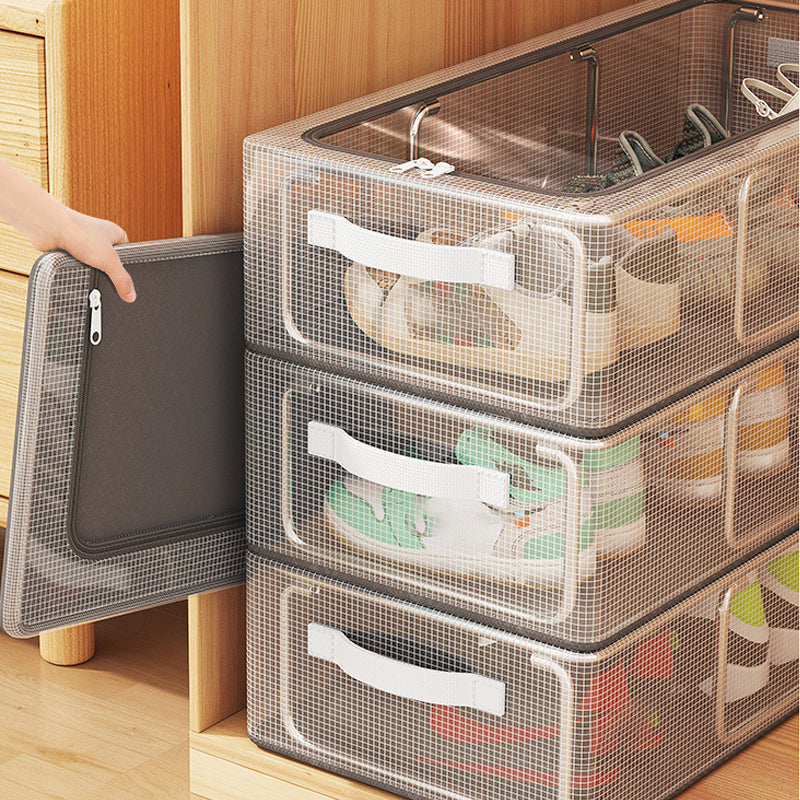 PVC Shoe Storage Box - Waterproof & Foldable