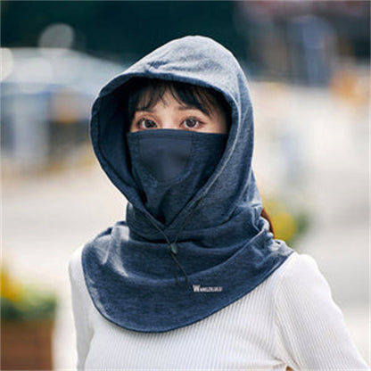 Hooded Face Mask with Neck Warmer for Cycling