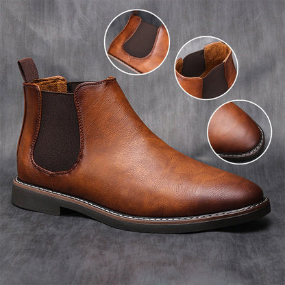 Exquisite Gifts - Men's Vintage Fashion Chelsea Leather Boots