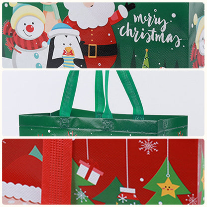 [Best Gift For Kids] Halloween & Christmas Non-Woven Candy Tote Bag