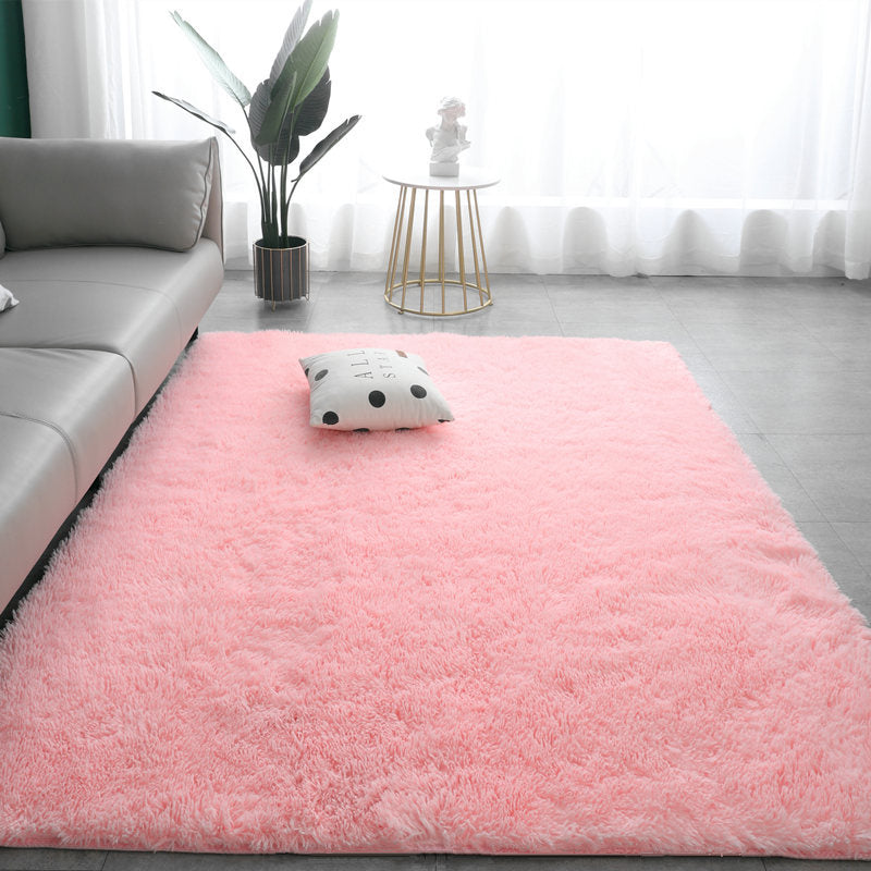 Gradient Color Plush Floor Mat