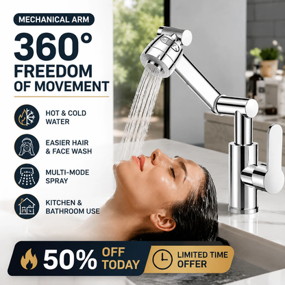 360° Rotating Mechanical Arm Faucet
