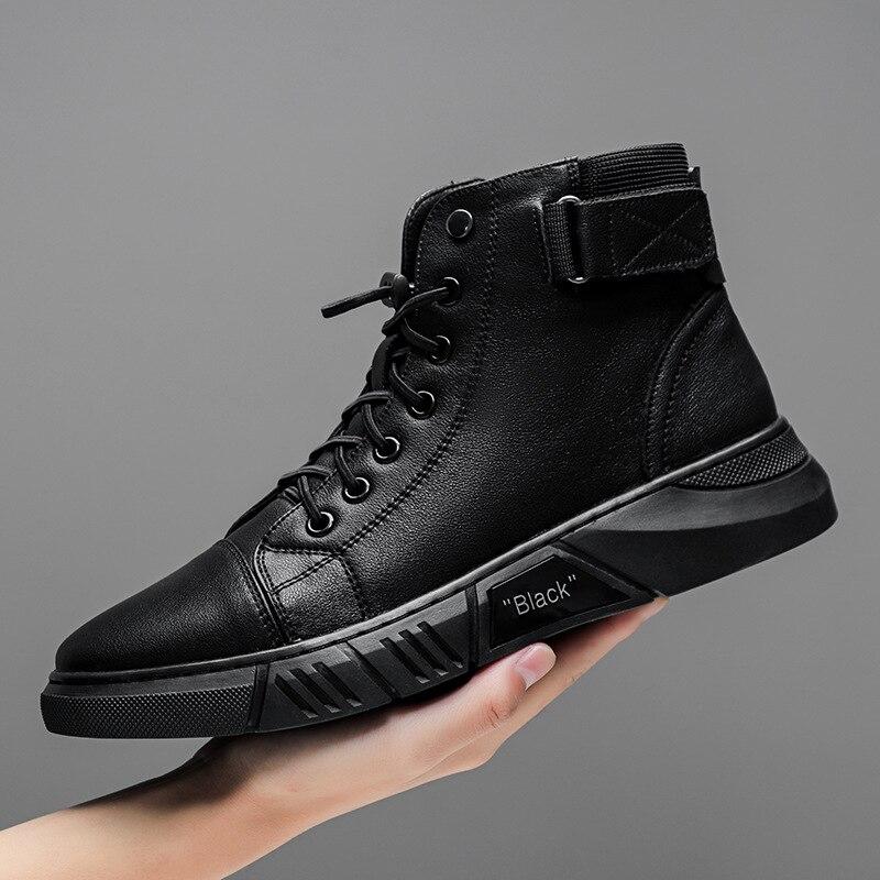 High Quality High Boots Leather Shoes