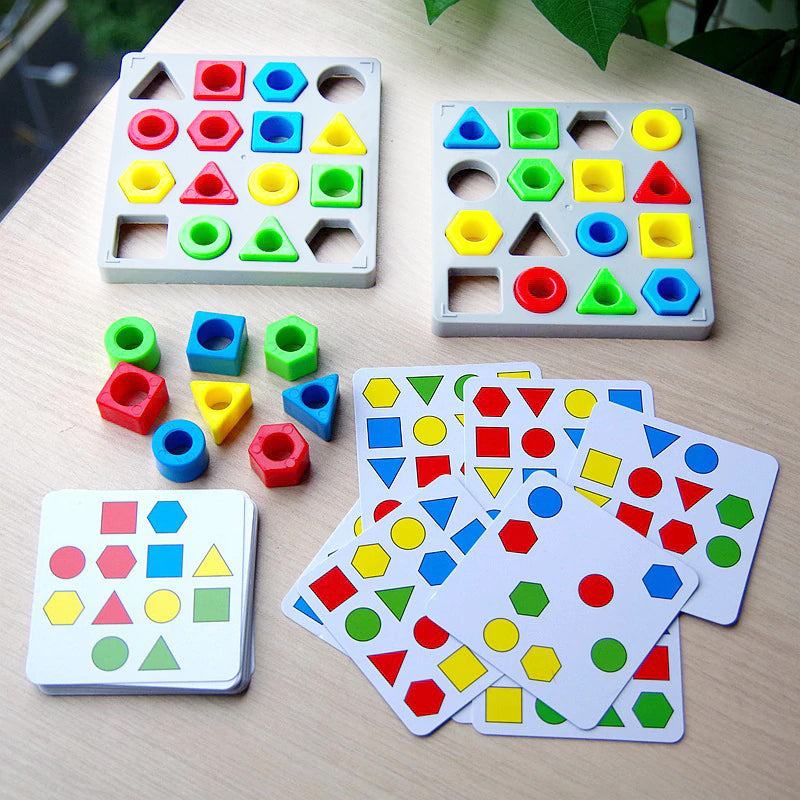 Shape Matching Game Color Sensory Educational Toy