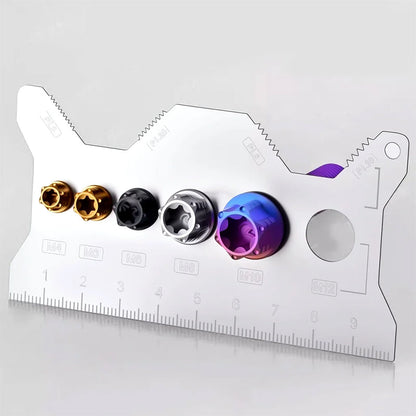 🎉Stainless Steel Double-Sided Bolt Gauge Card