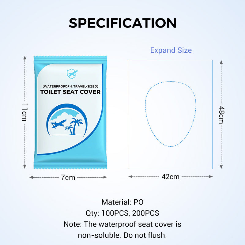 🎁2025 Hot Sale🎁💥 Disposable Plastic Toilet Seat Cover - No Worry Of Public Toilet Anymore👋