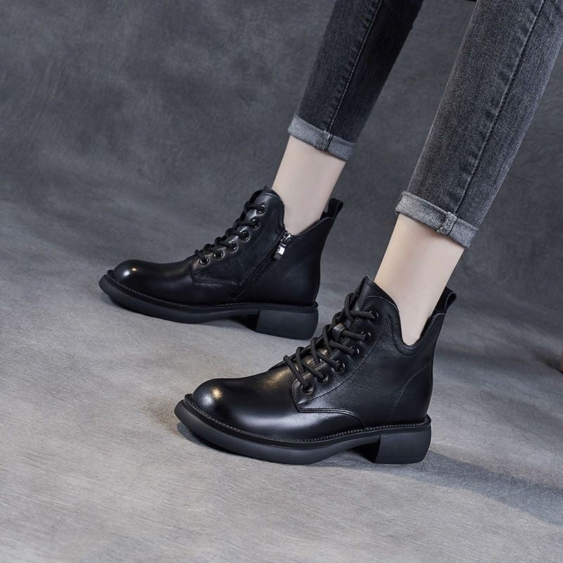 [Gift For Women] Women's High-Quality Soft Leather Vintage Boots