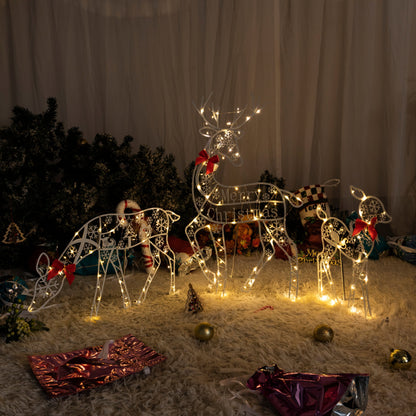 🎅Christmas Pre-sale🎁White Glitter Reindeer Christmas Light