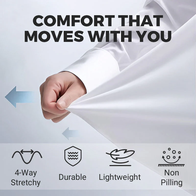 🔥Men's Wrinkle-Free Button-Down Shirt