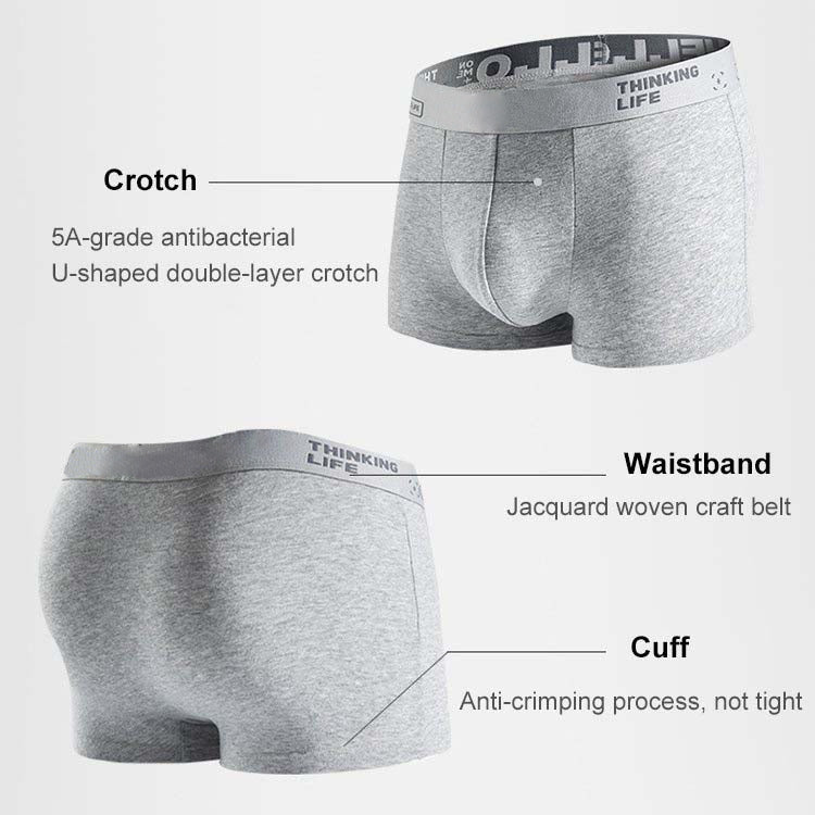 😎Antibacterial Cotton Boxer Briefs [Plus Size]