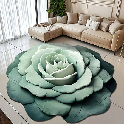 🌺 Floral Plush and Diatomaceous Earth Floor Mats
