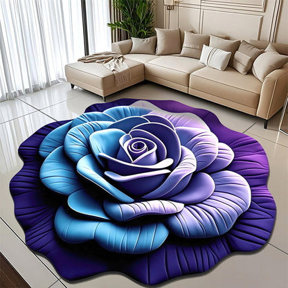 🌺 Floral Plush and Diatomaceous Earth Floor Mats