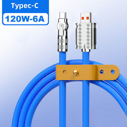 180° Anti-Break Fast Charge Data Cables(120W)