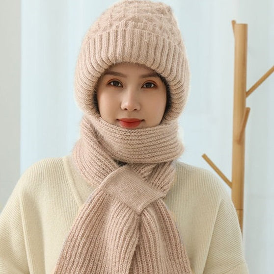 💝 Integrated Ear Protection Windproof Cap Scarf