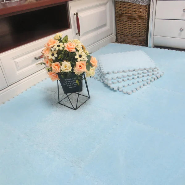 [Gift] Plush Patchwork Foam Floor Mat