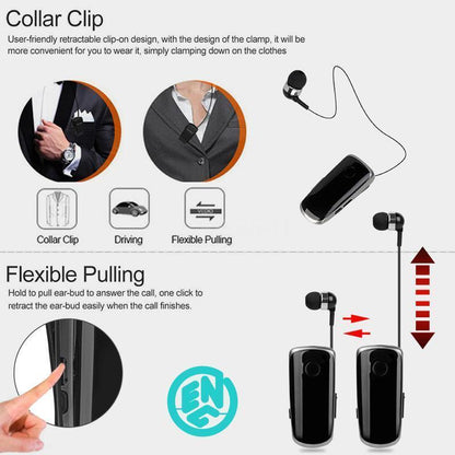 ✨ Halloween Hot Sale（ 50%OFF）Collar-clip Bluetooth Headset