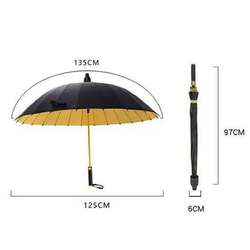 Self-Retractable Weather-Resistant Umbrella with Waterproof Cover