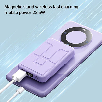 22.5W 10000mAh Magnetic Wireless Charging Mobile Power with Stand