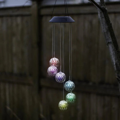 Outdoor Solar Wind Chimes Light