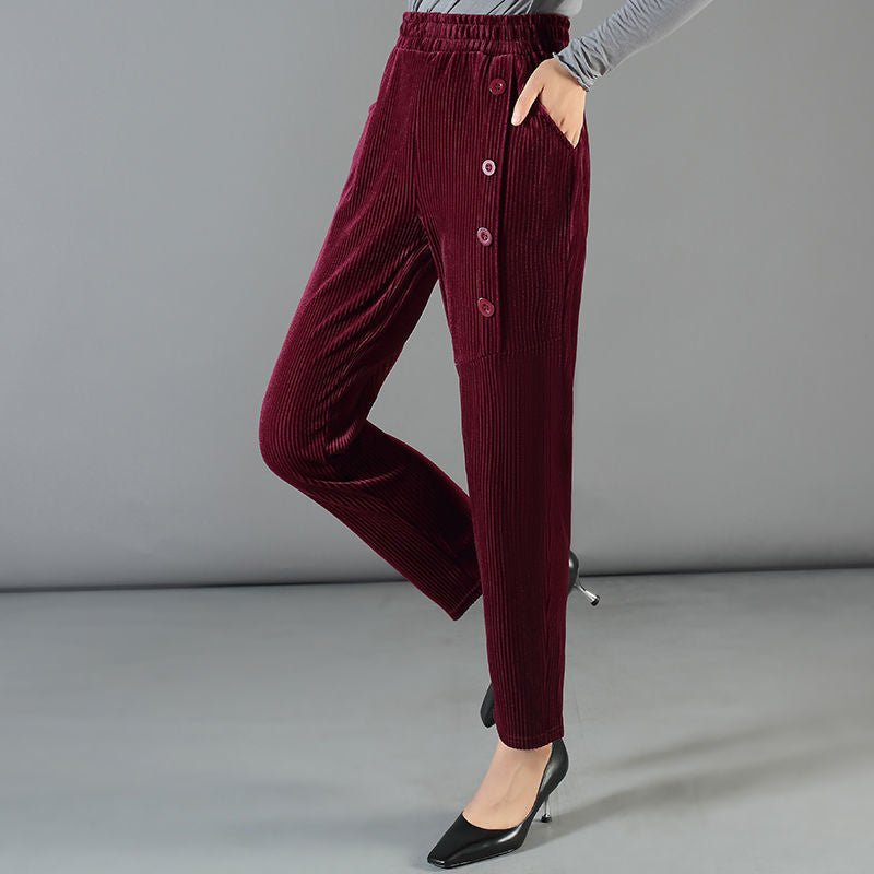 Buy 2 Free Shipping-Women’S Warm Corduroy High Waist Pants